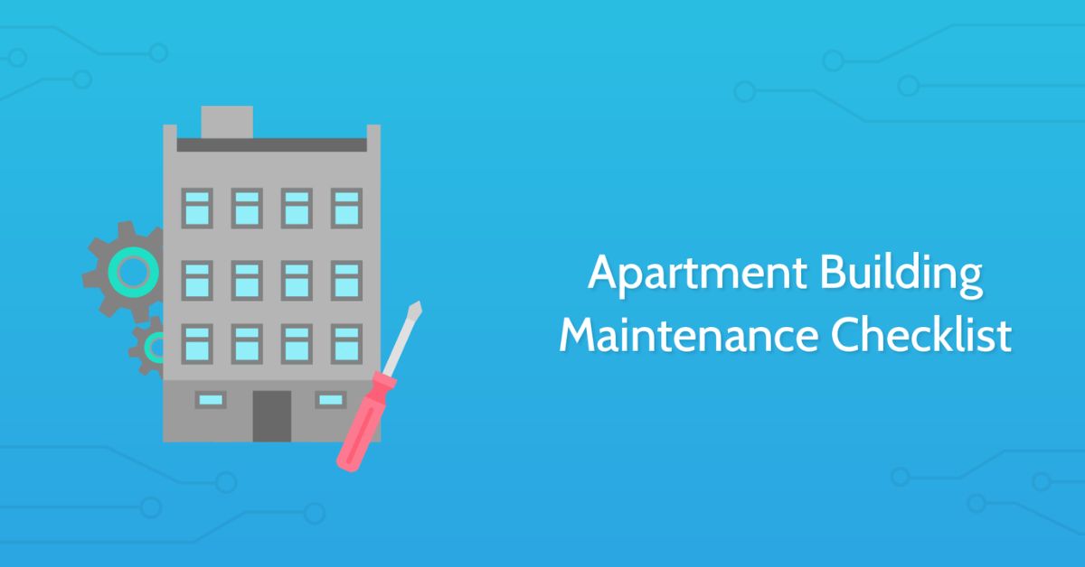 Apartment Maintenance Checklist info graphic