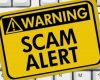 warning sign for scam alert